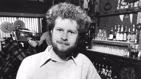 black and white photo of a young Randy Shilts